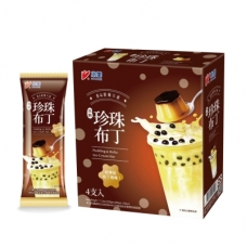 XIAOMEI Pudding & Boba Ice Cream Bar Ice Pop 4pc